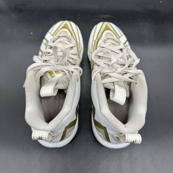 adidas White and Gold Athletic Shoes - Picture 5 of 7
